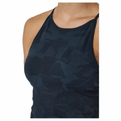 Casall Botanical Strap Tank Botanical Blue Svart Discount