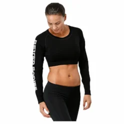 Better Bodies Bowery cropped LS Black Svart Online