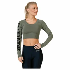 Better Bodies Bowery cropped LS Green Grön Outlet