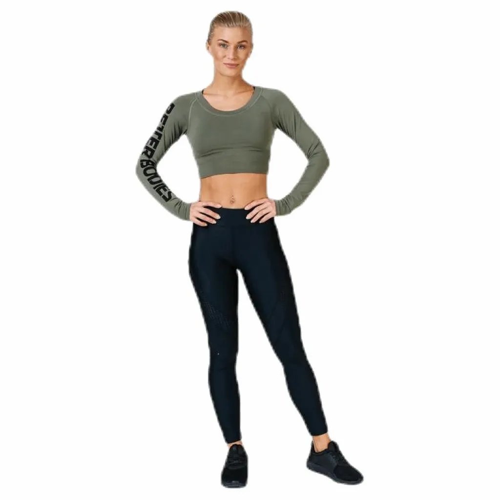 Better Bodies Bowery cropped LS Green Grön Outlet