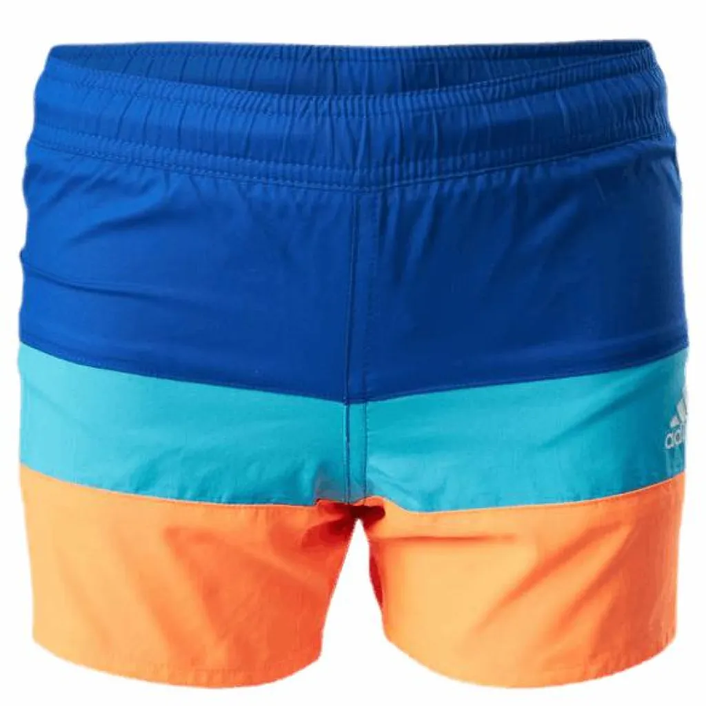 adidas Boys Colorblock Shorts Team Royal Blue / Screaming Orange Blå New