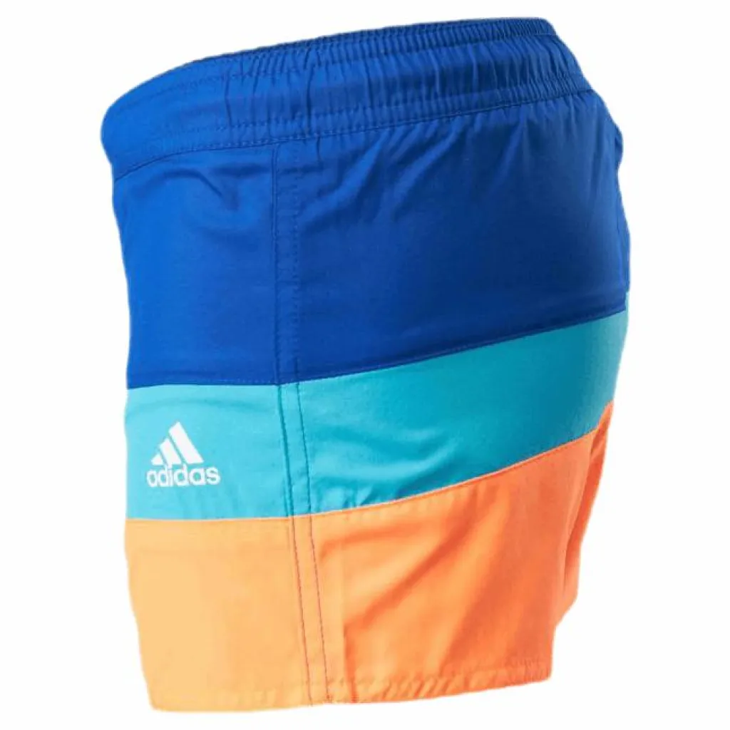 adidas Boys Colorblock Shorts Team Royal Blue / Screaming Orange Blå New