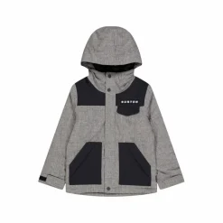 Burton Boys Dugout Jacket Black/grey Grey, Black Grå Discount