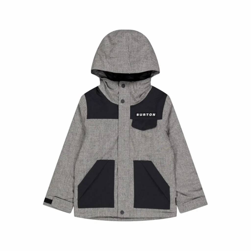 Burton Boys Dugout Jacket Black/grey Grey, Black Grå Discount