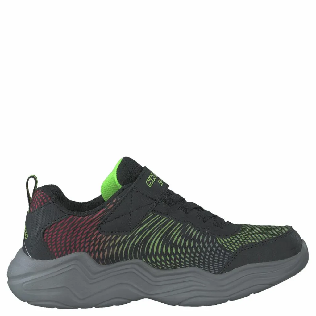 Skechers Boys Erupters Iv Bklm Black Lime Svart Clearance