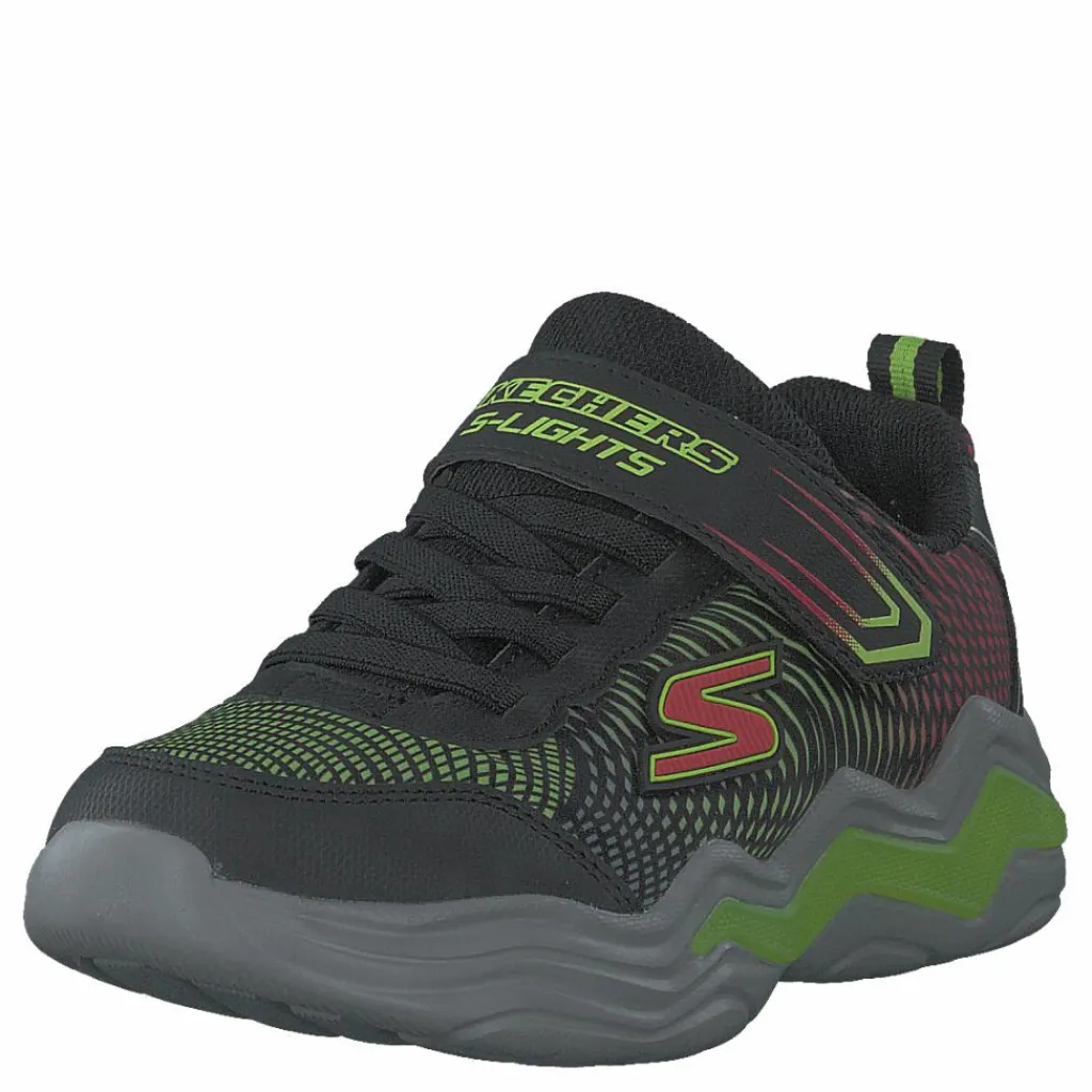 Skechers Boys Erupters Iv Bklm Black Lime Svart Clearance