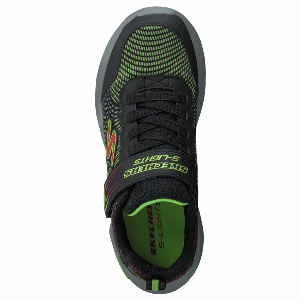 Skechers Boys Erupters Iv Bklm Black Lime Svart Clearance
