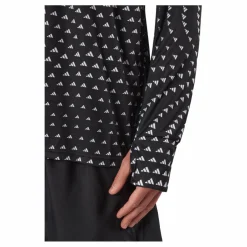 adidas Brand Love Graphic Long Sleeve Long-sleeve Top Black Svart Online