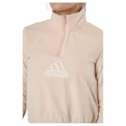 Brand Love Polarfleece Half-Zip Sweatshirt Halo Blush / White / Victory Crimson*adidas Sale