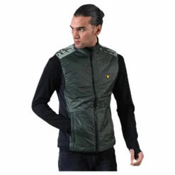 Lyle & Scott Brandon Chevron Gilet Green Grön Hot