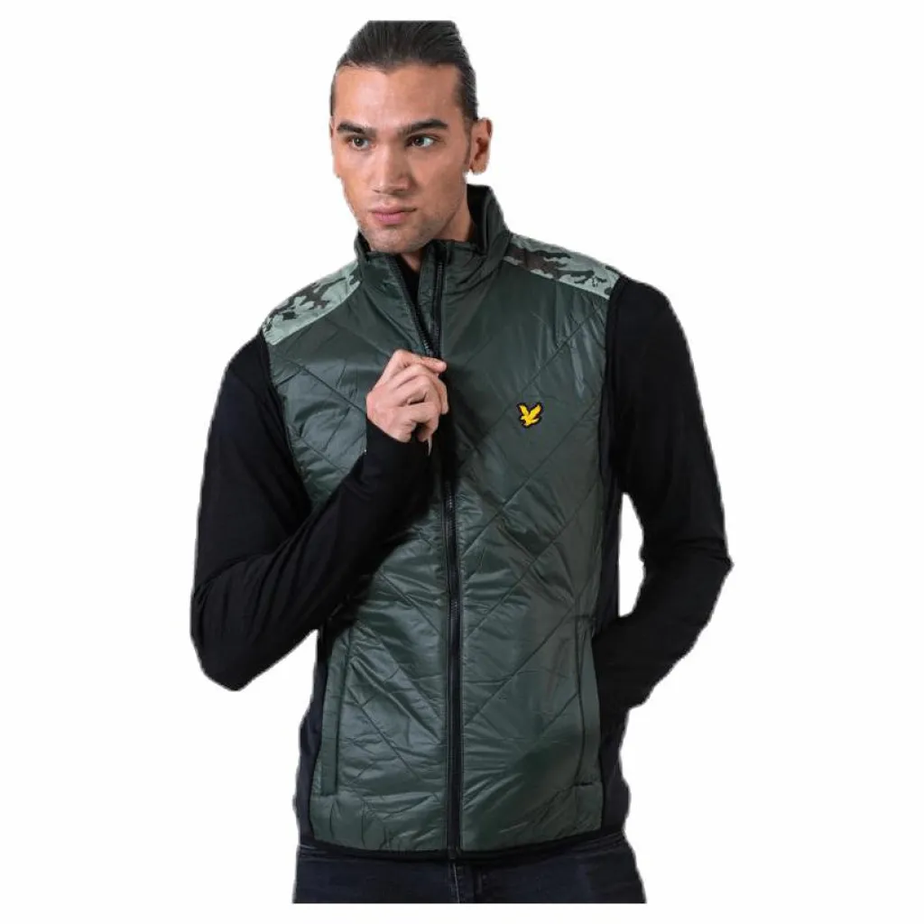 Lyle & Scott Brandon Chevron Gilet Green Grön Hot