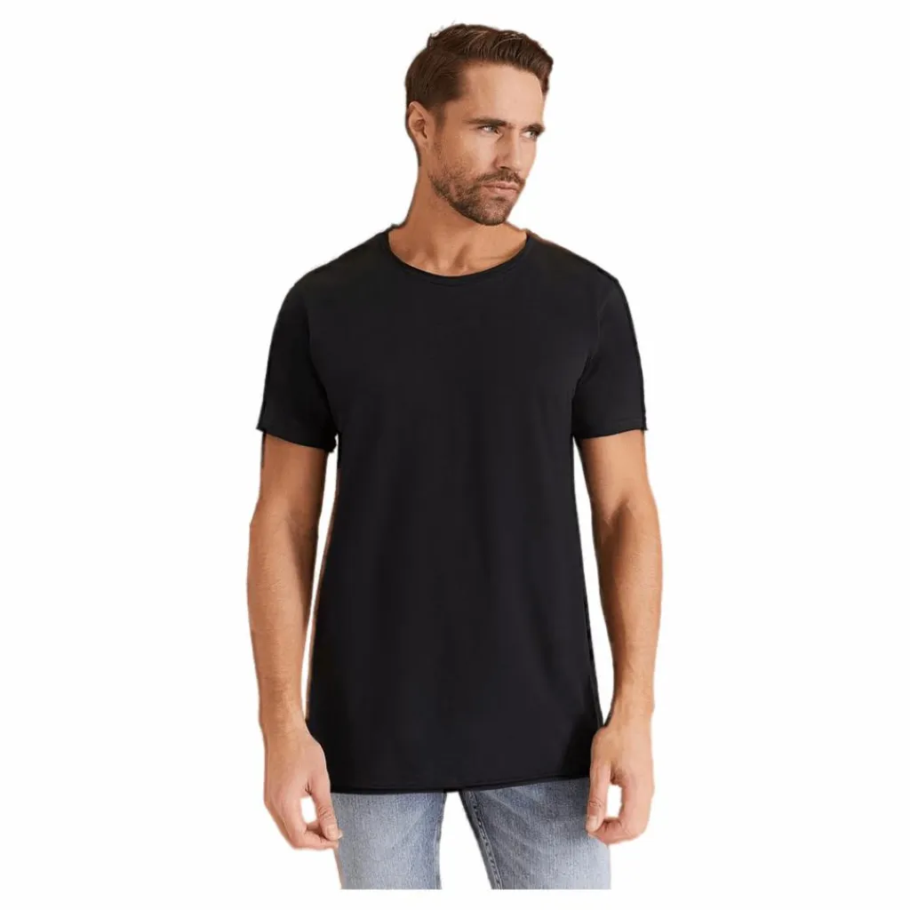 Bread & Boxers Relaxed Crew Neck Svart Hot
