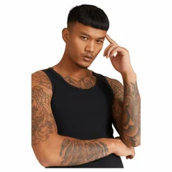 Bread & Boxers Tank 2-Pack Svart Discount