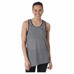 Breathe Tank Asymmetric Black*Nike Discount