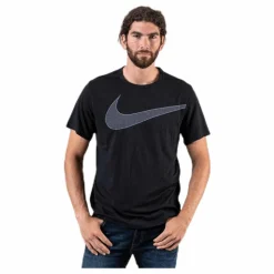 Nike Breathe Top SS Hyper Dry White/Black Svart