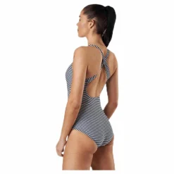 Abecita Brighton Swimsuit w Racerback Blue/White Blå och Vit New