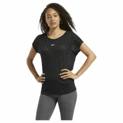 Reebok Burnout Tee Black Svart Outlet
