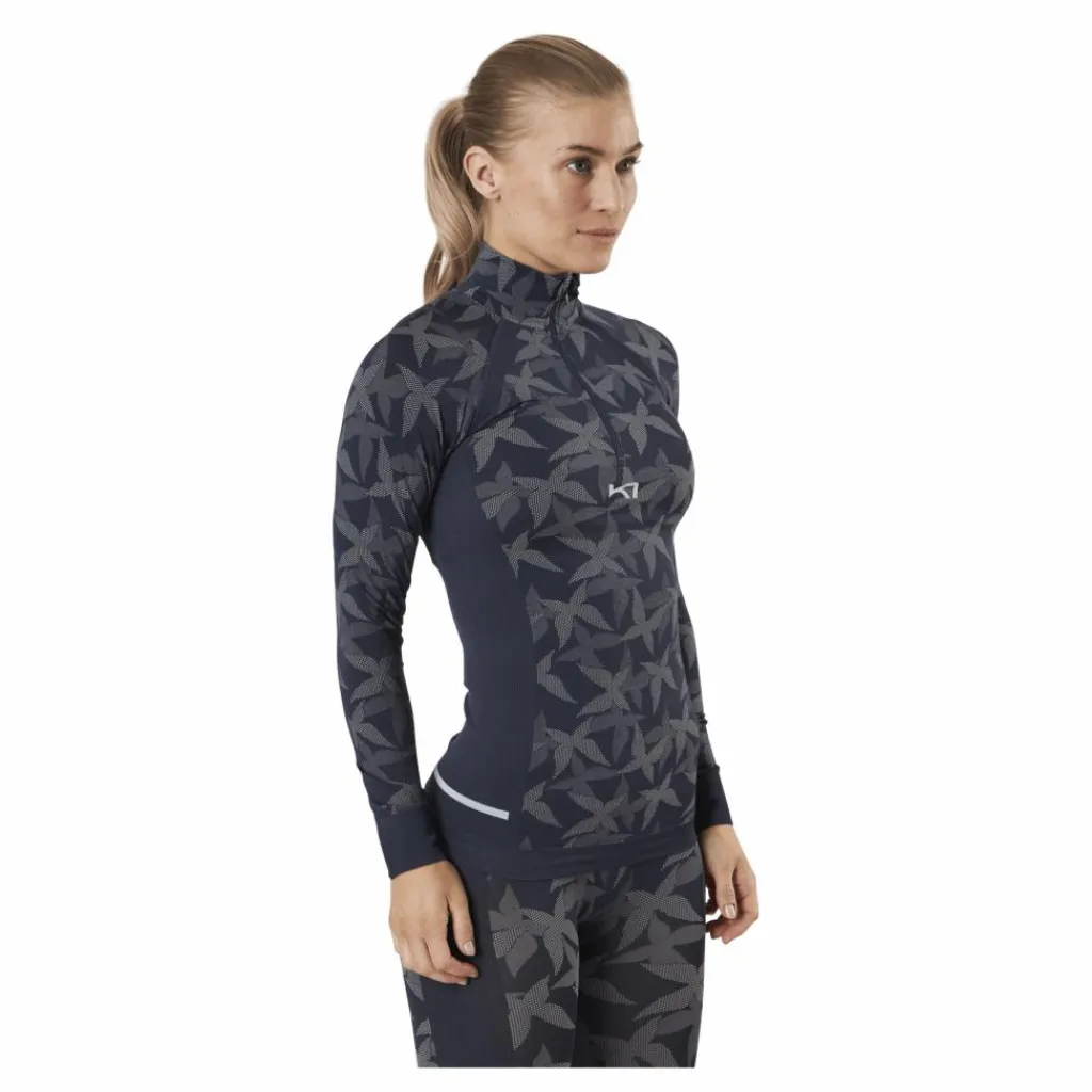 Butterfly Half-Zip Shirt Blue*Kari Traa Sale