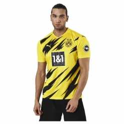 Puma Bvb Home Shirt Replica SS Black/Yellow Gul Best
