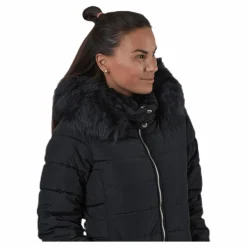 Only Camilla Quilted Coat Cc Otw Black Svart Online