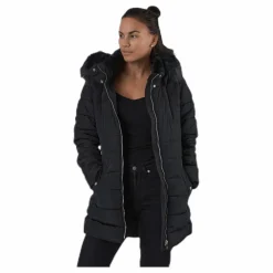 Only Camilla Quilted Coat Cc Otw Black Svart Online