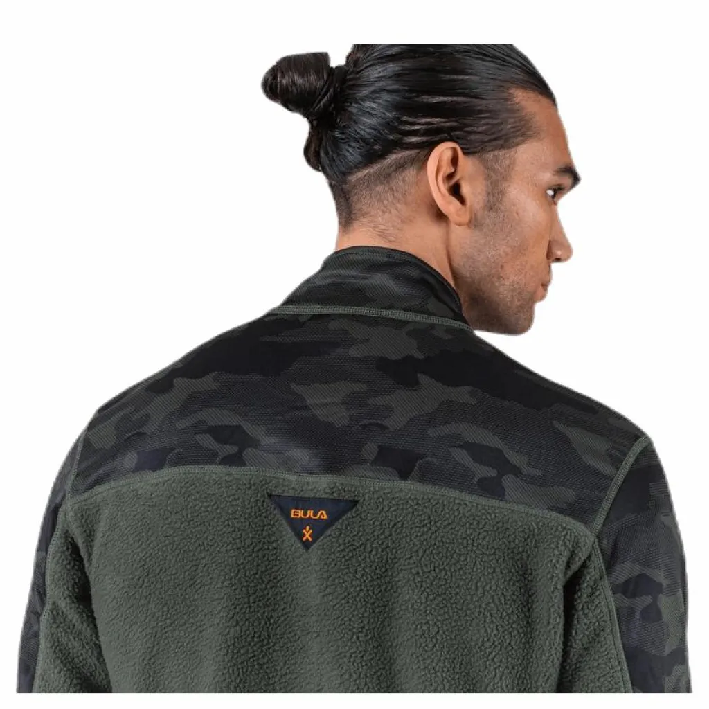 Bula Camo Fleece Jacket Green Grön Hot