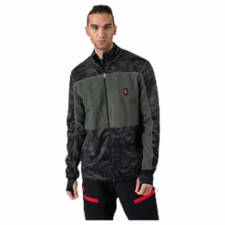 Bula Camo Fleece Jacket Green Grön Hot