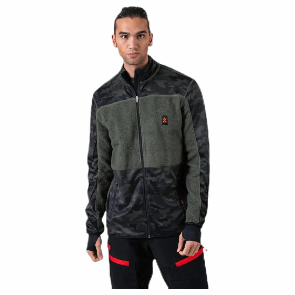 Bula Camo Fleece Jacket Green Grön Hot