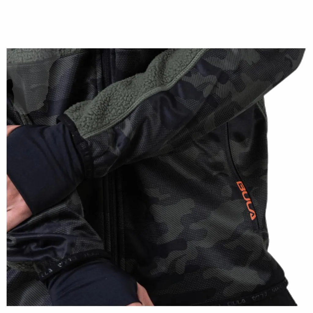Bula Camo Fleece Jacket Green Grön Hot