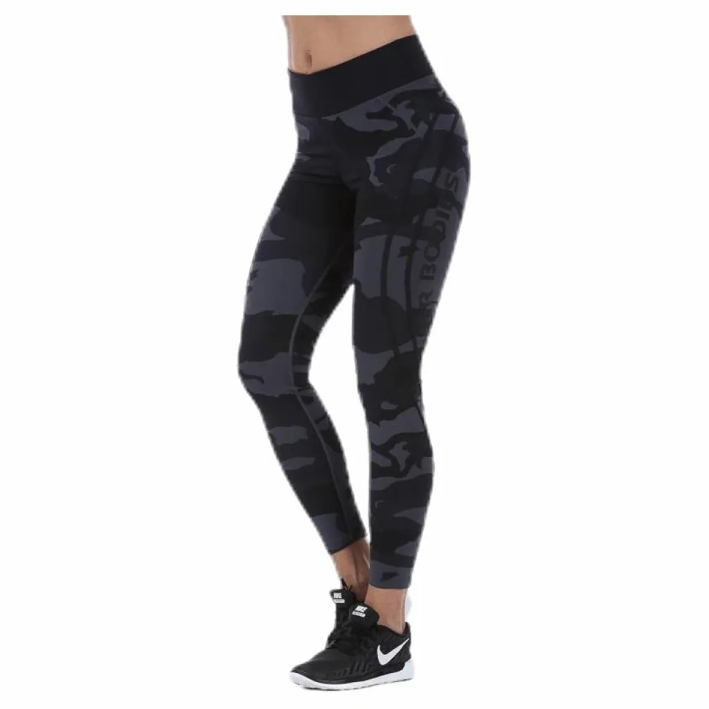 Better Bodies Camo High Tights Black Svart Discount