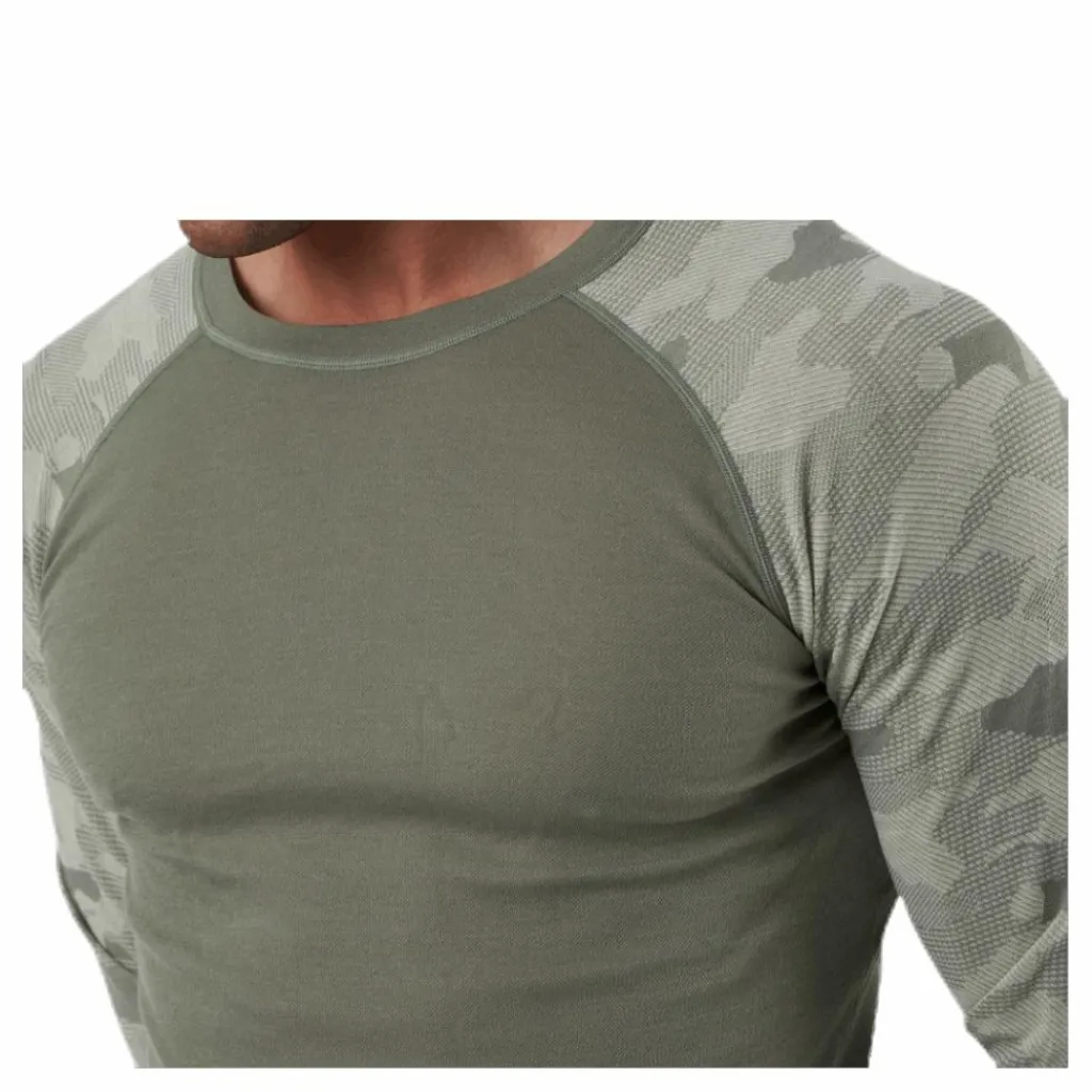 Bula Camo Merino Wool Crew Beige Clearance