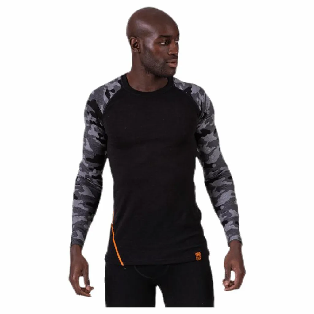 Camo Merino Wool Crew Black*Bula Sale