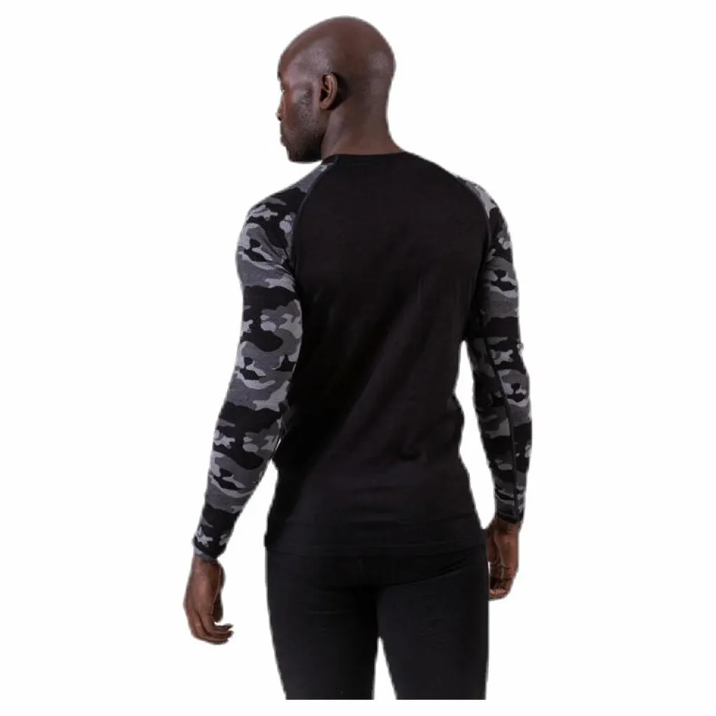 Camo Merino Wool Crew Black*Bula Sale