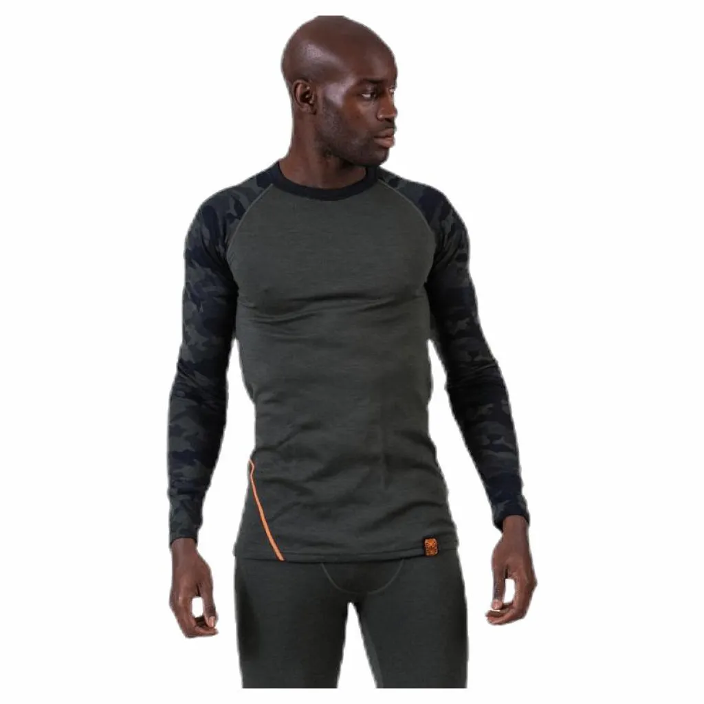 Camo Merino Wool Crew Green*Bula Best