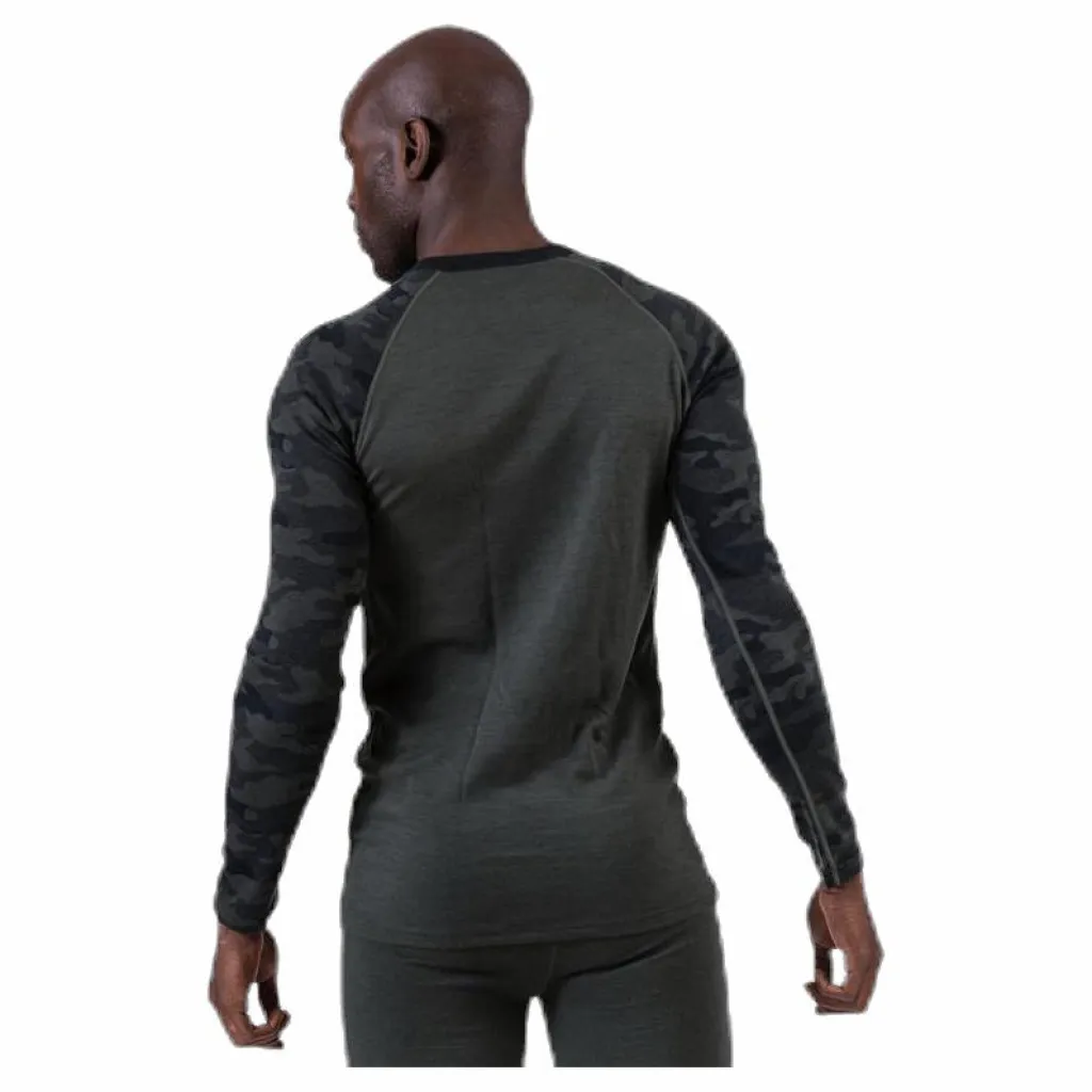 Camo Merino Wool Crew Green*Bula Best