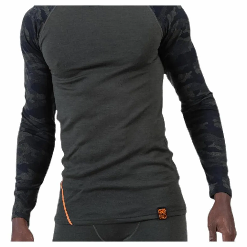 Camo Merino Wool Crew Green*Bula Best