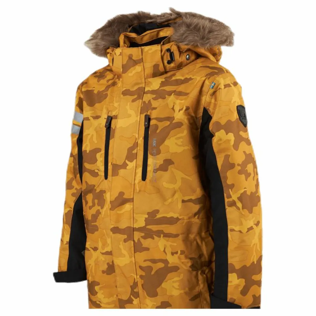 Camo Overall 15 000 mm Patterned/Yellow*Lindberg Best