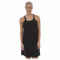 Prana Cantine Dress Black Svart Best