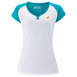 Babolat Cap Sleeve Top Play Blue/White Blå och Vit Best