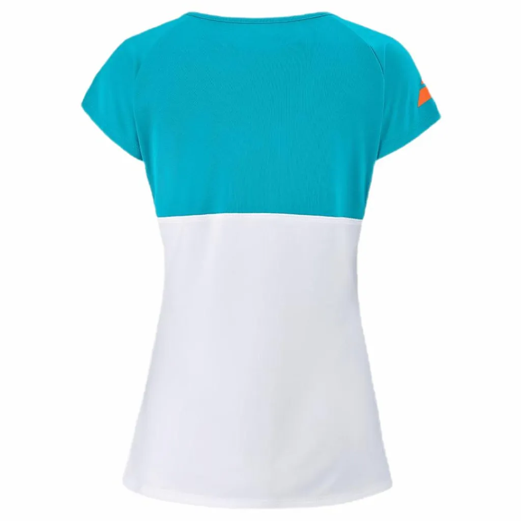 Babolat Cap Sleeve Top Play Blue/White Blå och Vit Best