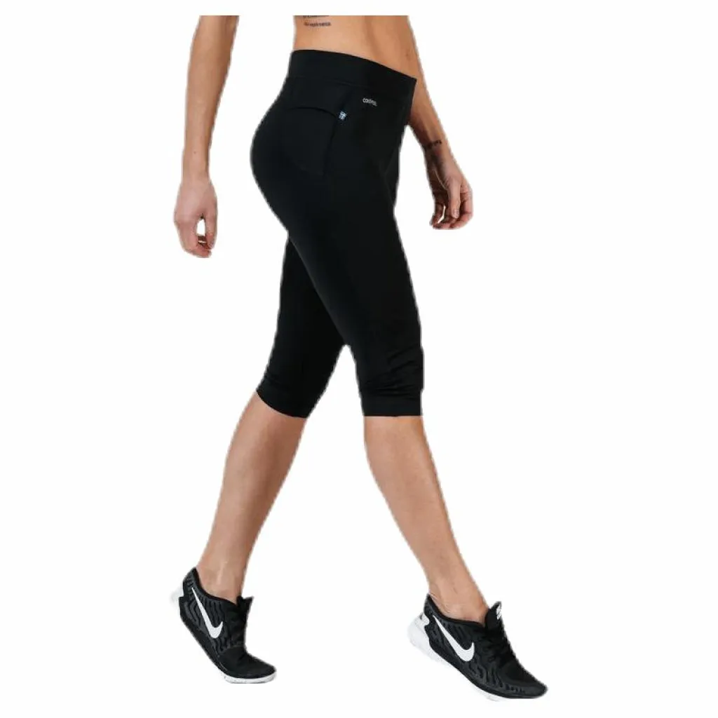 Capri Logo Tights W Black*Salming Discount