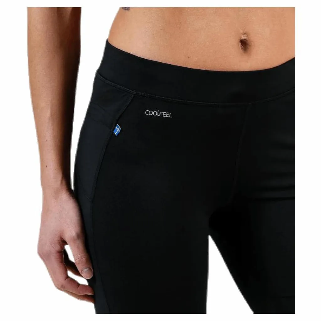 Capri Logo Tights W Black*Salming Discount