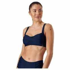 Abecita Capri Twisted Solid Soft Bra Blue Blå Hot