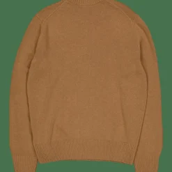 Lacoste Carded Wool Crew Neck Sweater White Tuy Brown Best