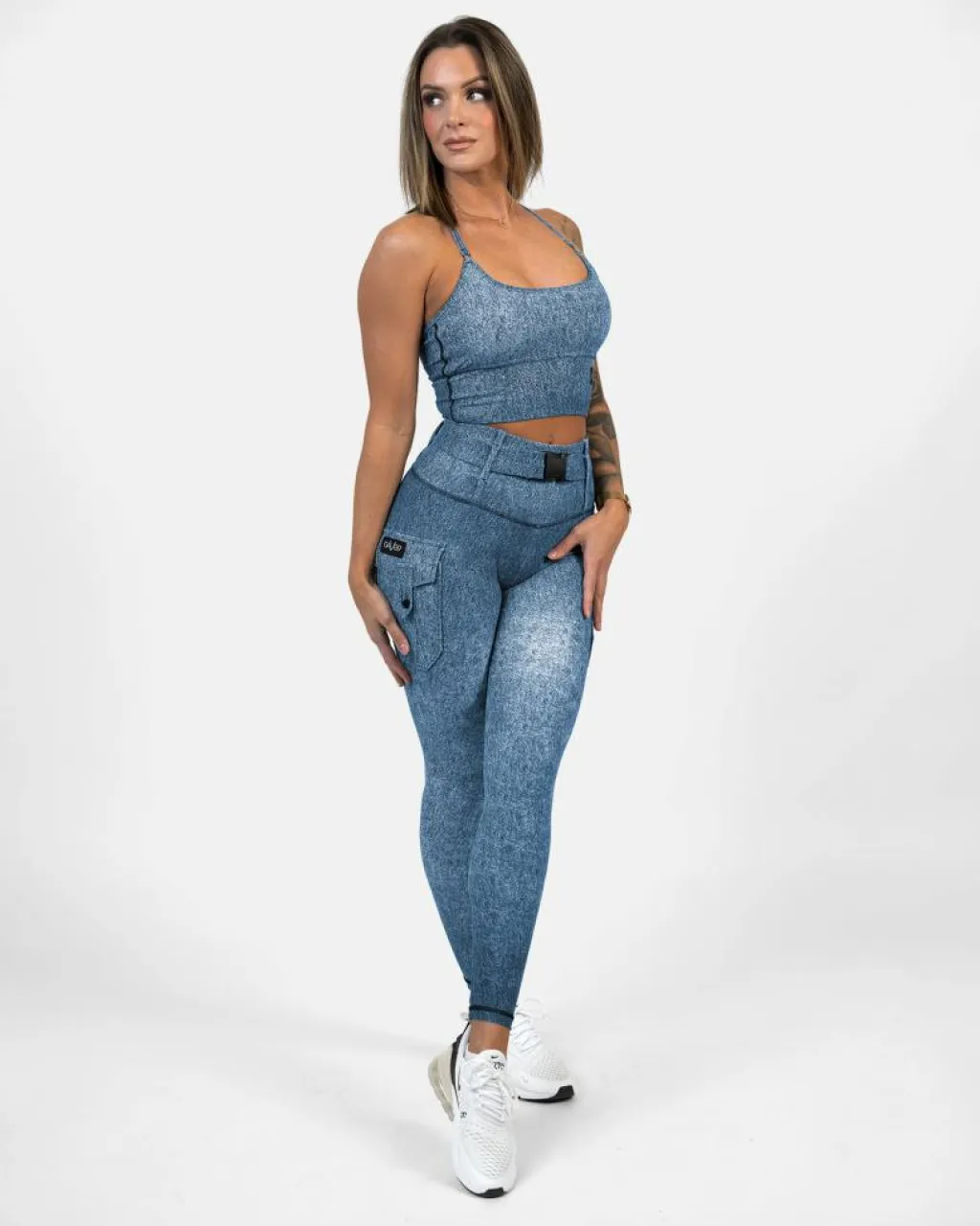 Cargo Leggings Denim Denim*Gavelo New