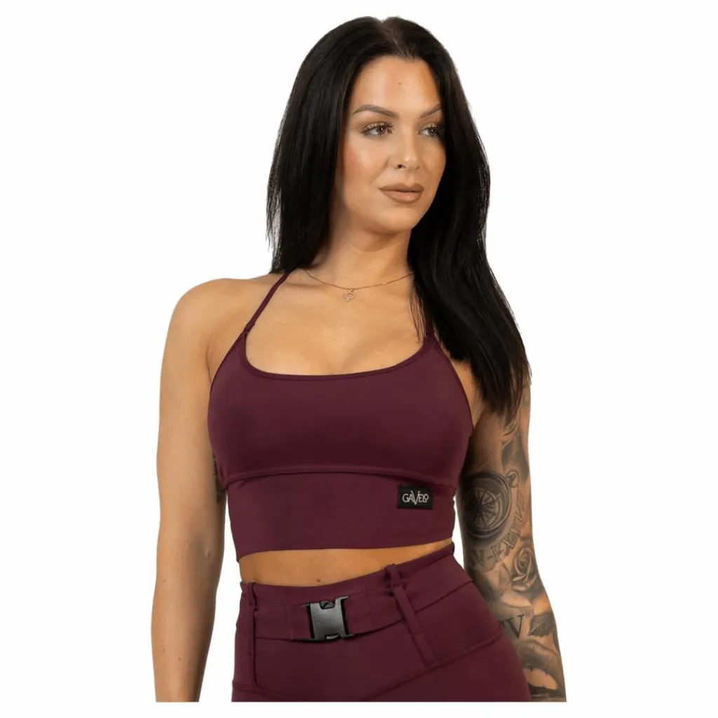 Cargo Top Burgundy Dark Red*Gavelo Best