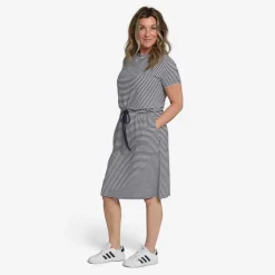 Tuxer Carmen Dress Navy Stripes Blå Outlet