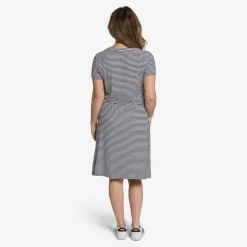 Tuxer Carmen Dress Navy Stripes Blå Outlet