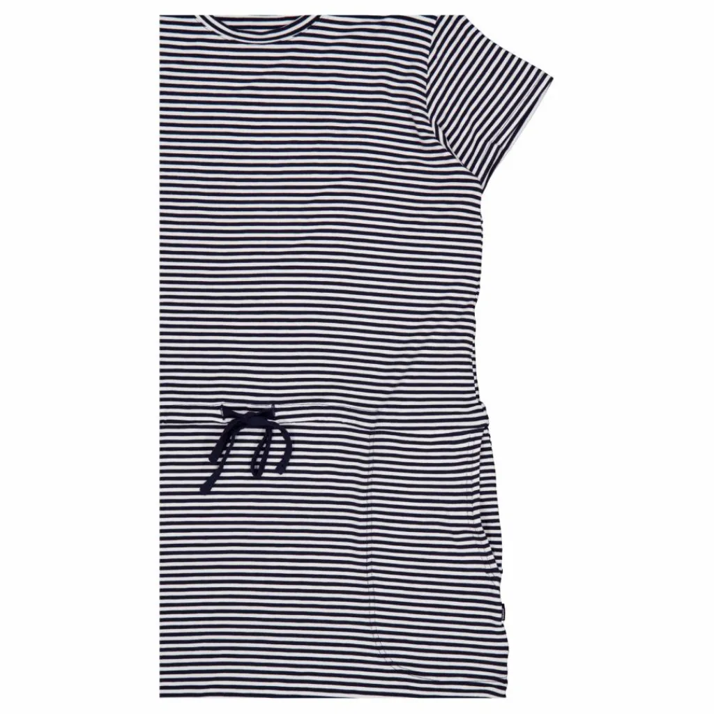 Tuxer Carmen Dress Navy Stripes Blå Outlet