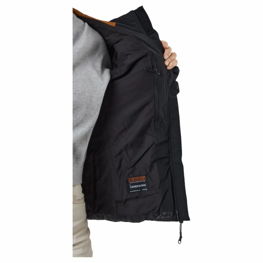 Didriksons Carolina Wns Jkt Black Svart Discount